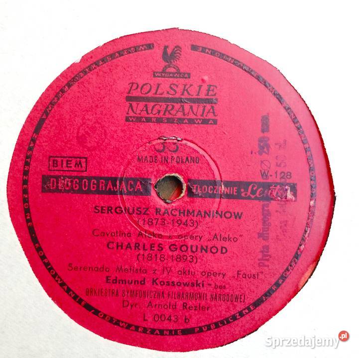 Edmund Kossowski bas polska płyta winylowa 10 25 1 płyta