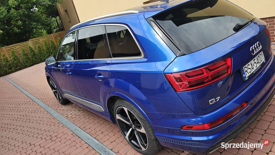 Audi Q7 II 30 TDI 218 SLine 2017R Salon 1 Wł 2 asystent pasa ruchu Zarszyn