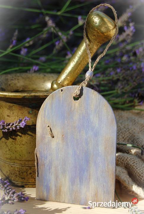 Lawenda drewniana rustykalna ręcznie malowana lubelskie Lublin