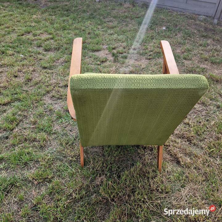 Fotel na sprężynach prl vintage 1cm Fotele sprzedam