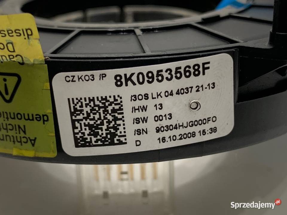 TAŚMA AIRBAG AUDI A4 B8 8K0953568F 0715