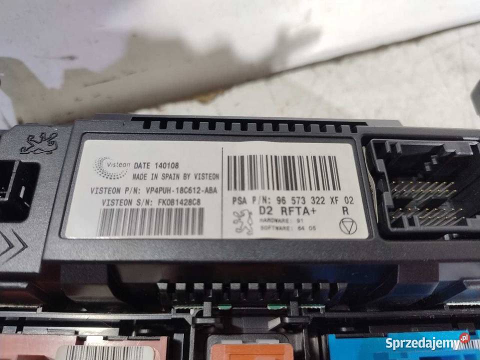 PANEL KLIMATYZACJI PEUGEOT 407 96573322XF wielkopolskie