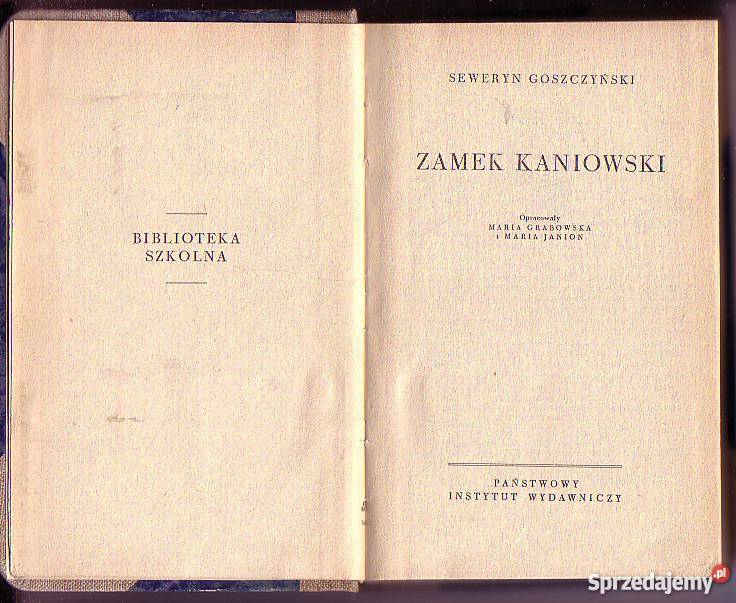 8090 ZAMEK KANIOWSKI SEWERYN GOSZCZYŃSKI Czyrna