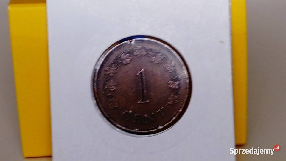 Moneta 1 cent 1977 r Malta Numizmatyka Mosina
