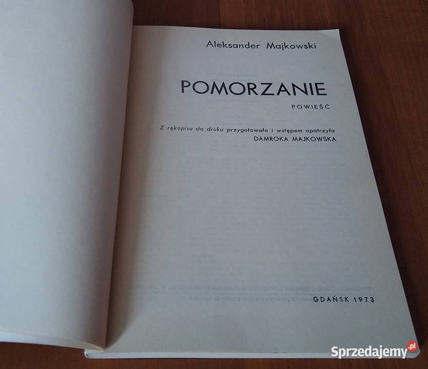 Pomorzanie powieść Aleksander Majkowski literatura piękna - proza polska pomorskie Gdańsk