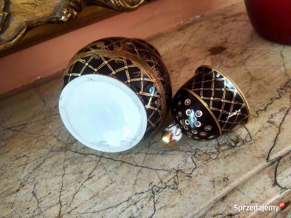 Piękność Pudernica solniczka pieprzniczka Porcelana i szkło Gdańsk