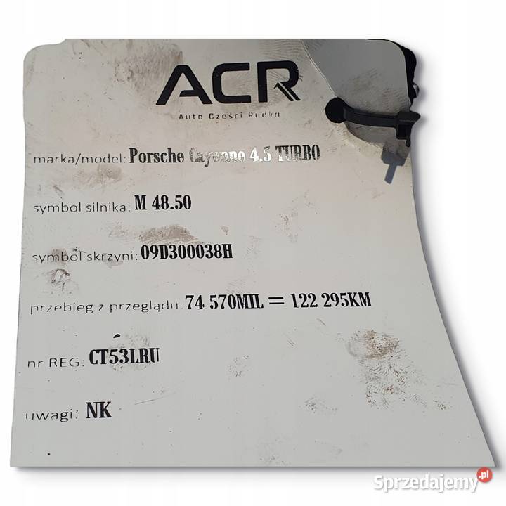 TURBOSPRĘŻARKA Porsche Cayenne I 45 V8 TURBO lubelskie Chełm