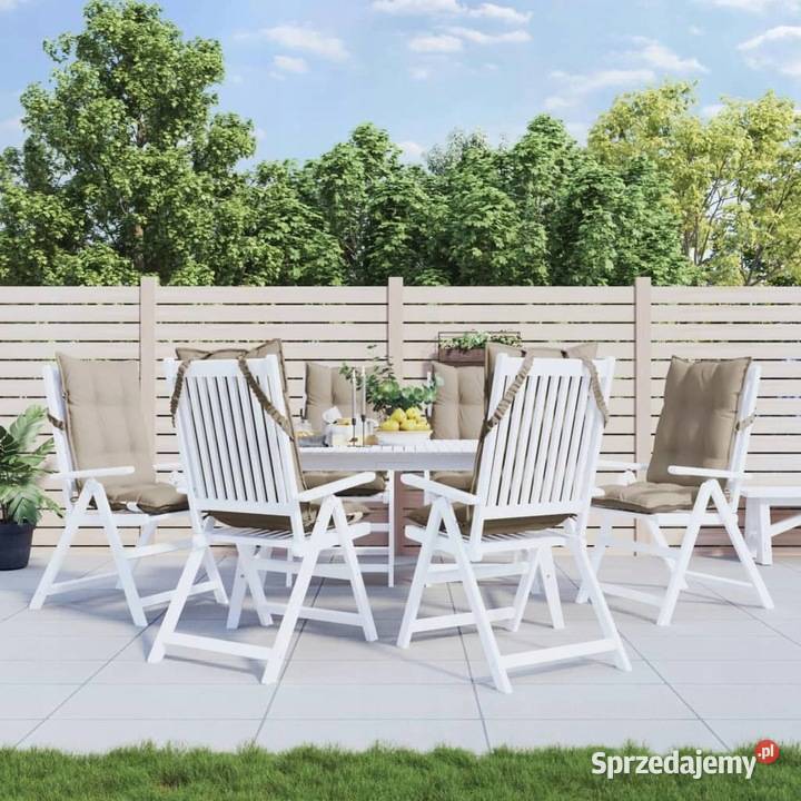 Poduszki ogrodowe na krzesła z wysokim oparciem Warszawa sprzedam