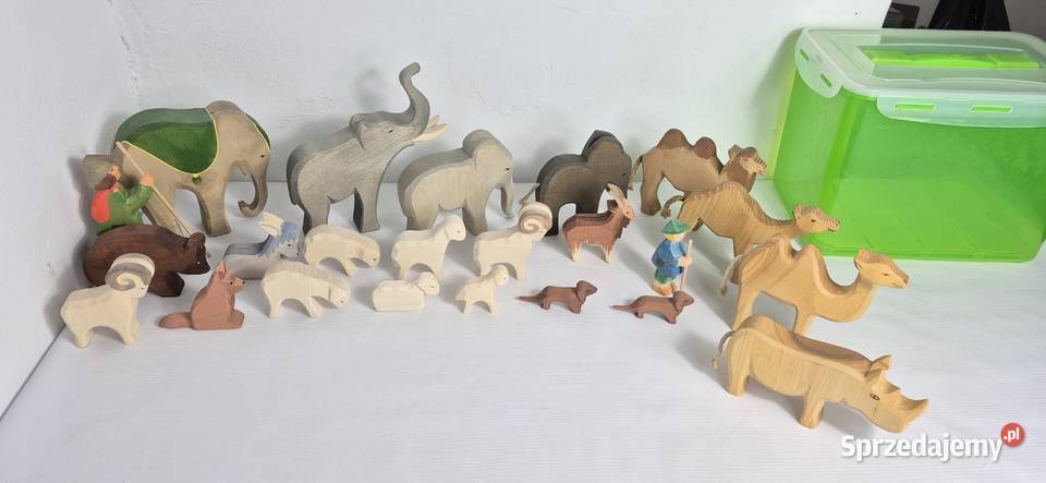Wielki Zestaw Drewnianych Figurek OSTHEIMER 23 Biłgoraj sprzedam