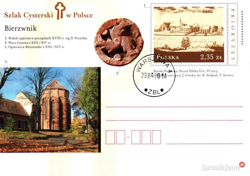Całostki karty pocztowe 2014r Konin
