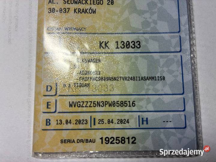 VW Tiguan 15 TSI EVO 150 2023r 1 właściciel małopolskie Sanka