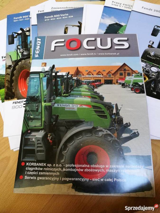 Katalogi FENDT 12 książek Fendt Focus