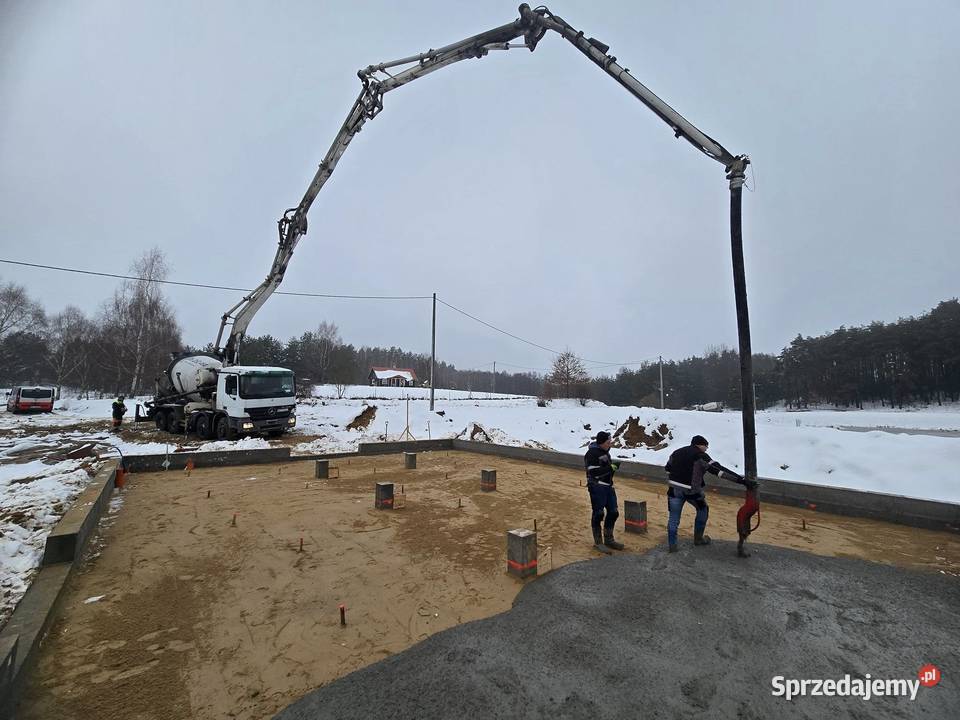Beton transport pompowanie posadzki budowa Braniewo
