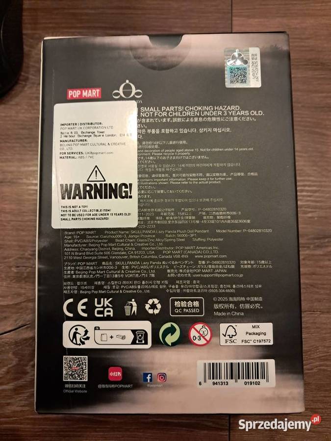 nowa nieotwierana laka skullpanda pop mart sprzedam