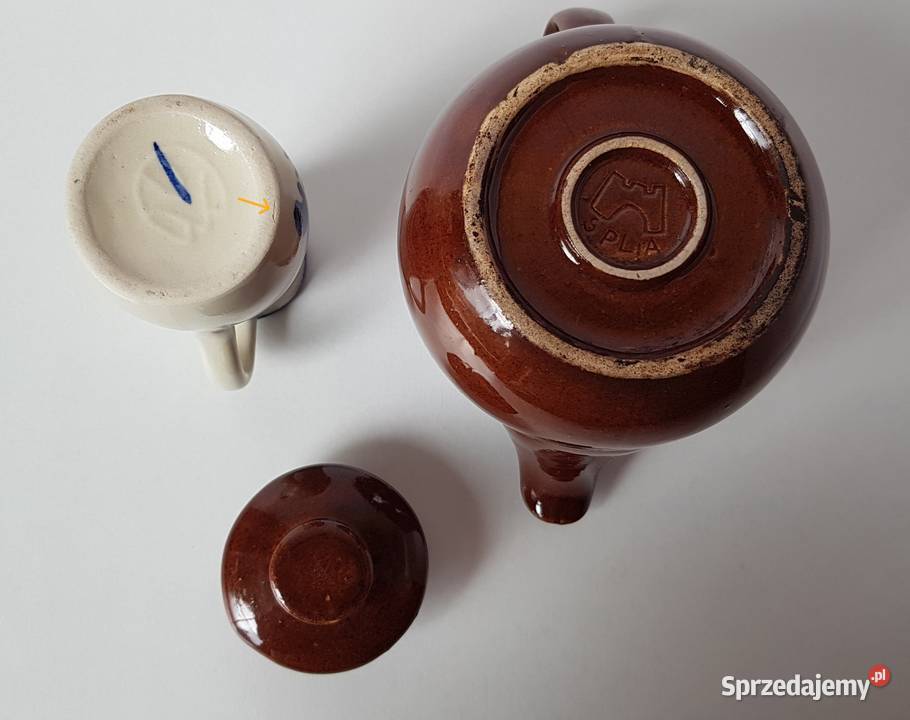 Imbryk dzbanek i mały dzbanuszek Bolesławiec Dąbrowa Górnicza