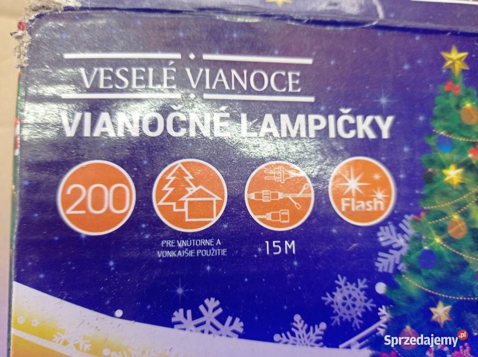 Lampki choinkowe 200 LED z fleszem sprzedam