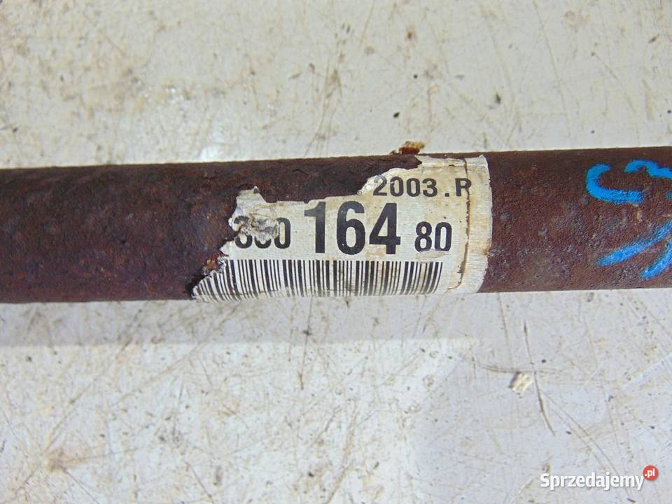 PÓŁOŚ PRAWA CITROEN C3 PLURIEL 16 16V osobowe Półosie