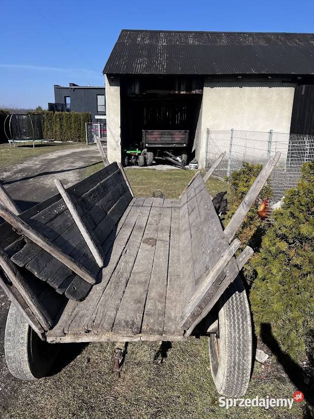 Wóz drewniany FURMANKA nieuszkodzony Gliwice sprzedam