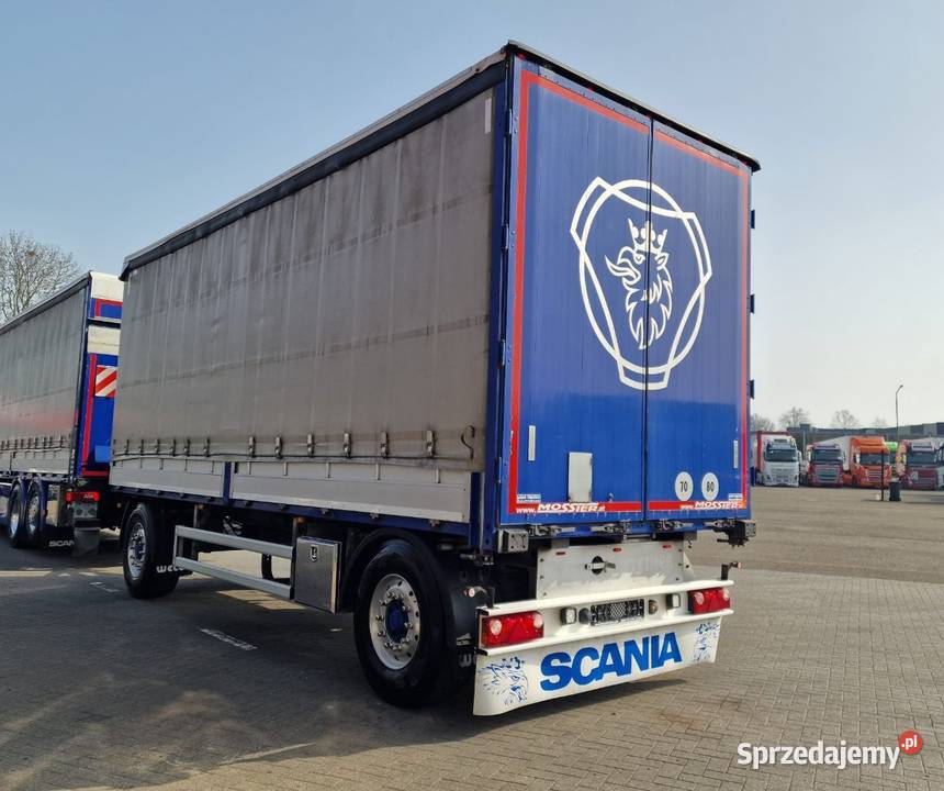 Burto firanka Scania z przyczepa