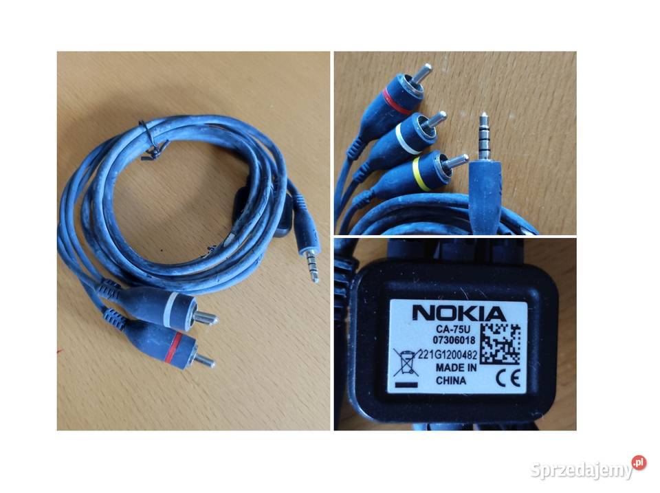 Kabel Jack Nokia tv audio video przejściówka