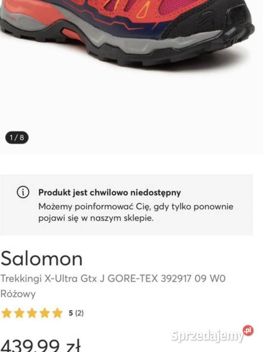 Buty trekkingowe Salomon XUltra gtx 38 Łódź