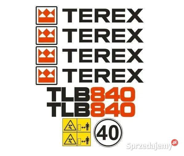 Naklejki oklejenie TEREX TLB840 Zamiennik mazowieckie Janików