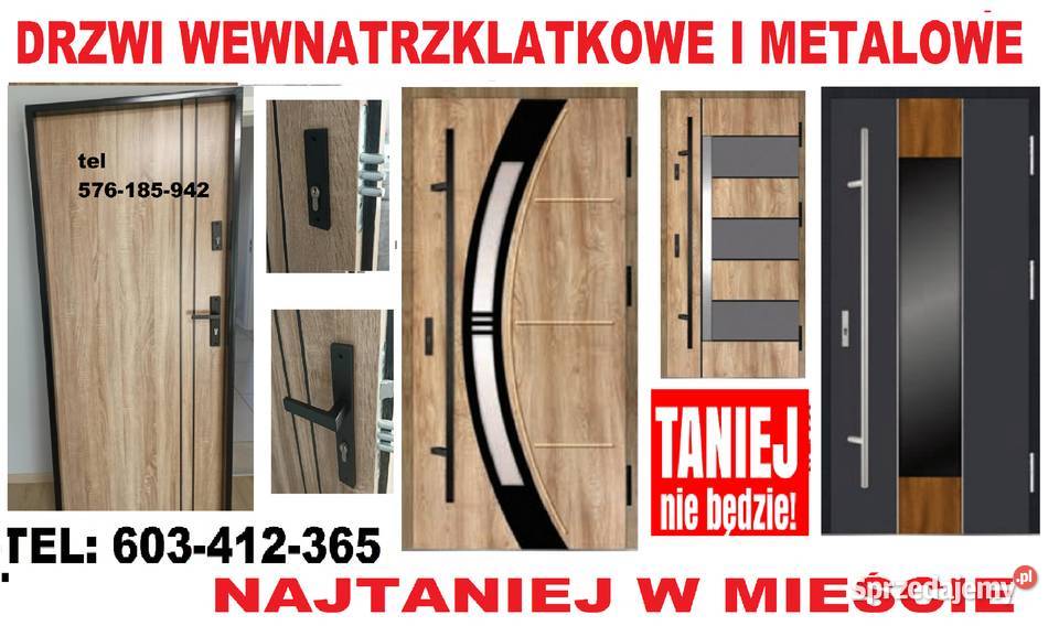 WYPRZEDAŻ drzwi zewnętrzne wejściowe z montażem Drzwi zewnętrzne Piastów