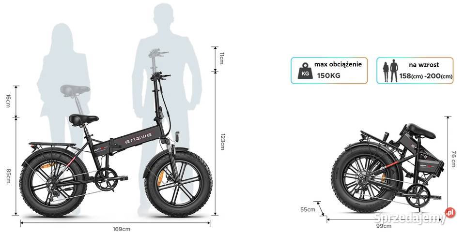 ENGWE EP2 Pro 2023 składany fat bike 750W 13Ah Tarnobrzeg