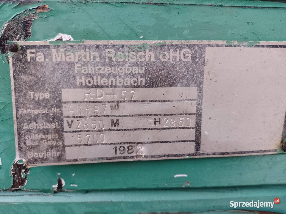Przyczepa rolnicza wywrot na 3 strony zachodnia Rusinów