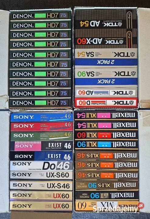 Kaseta HITACHI DENON SONY Thats TEAC TDK Węgorzewo