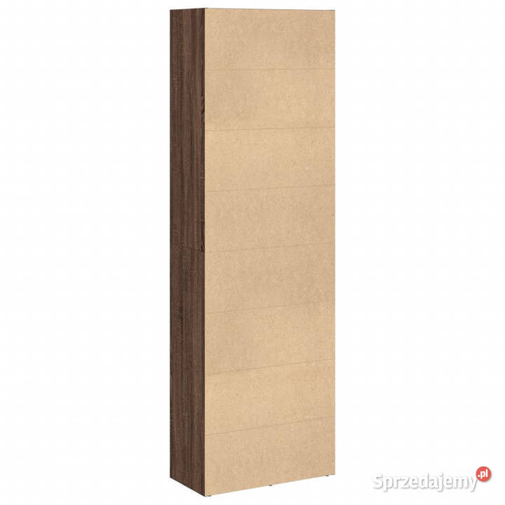 Regał na książki brązowy dąb 60x30x189 WM857923 Warszawa