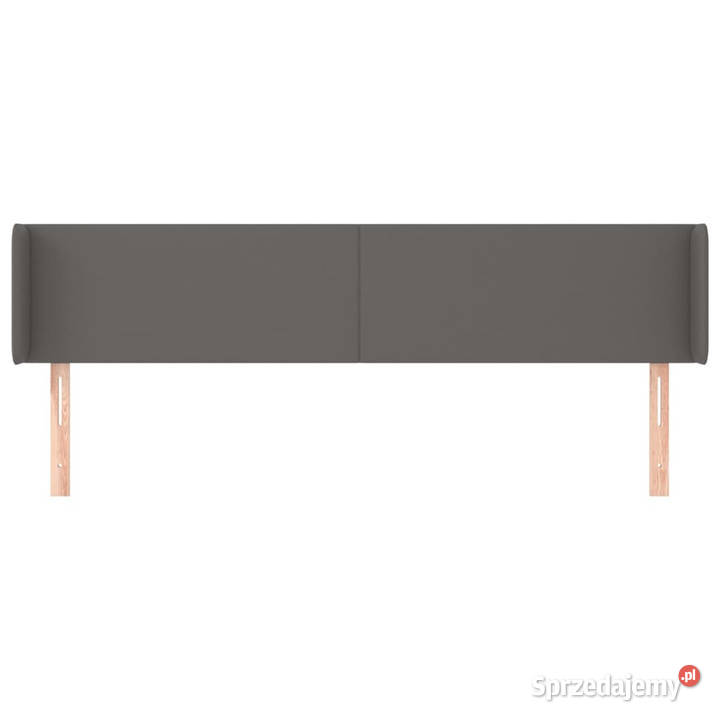 Zagłówek uszak szary 163x16x7888 sztuczna skóra Warszawa
