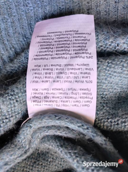 sweter Zara turkusowy morski zielony mięciutki świętokrzyskie Kielce