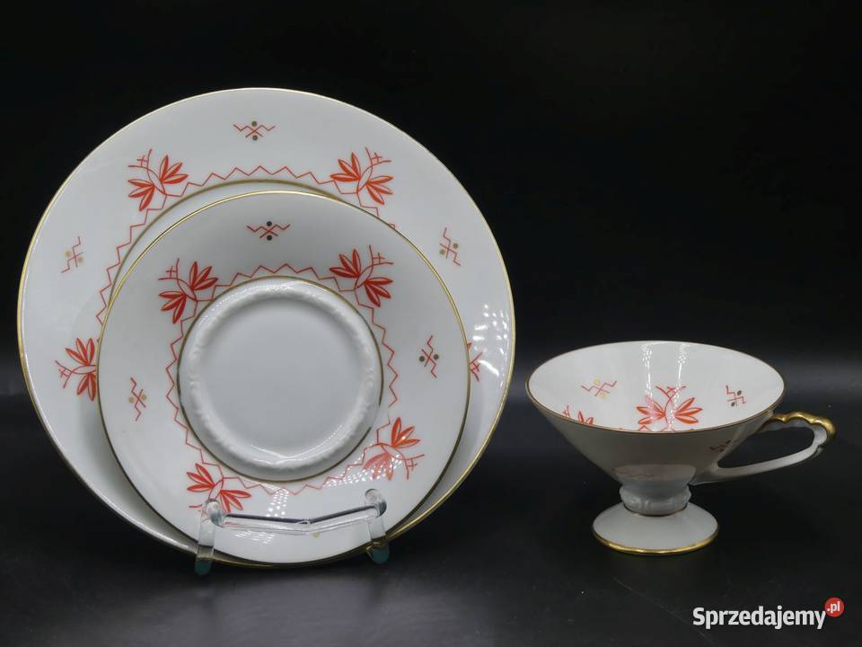 Komplet śniadaniowy Sorau Żary piękne art deco Poznań