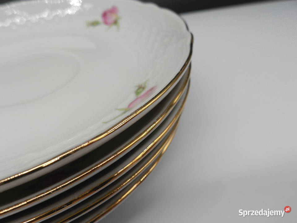Spodki Schumann Arzberg Bavaria Dzikie Róże Porcelana i szkło Raszków sprzedam