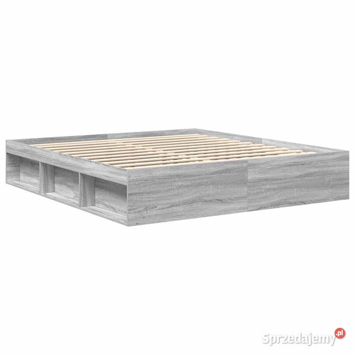 vidaXL Rama łóżka szary dąb sonoma 180x200 Warszawa