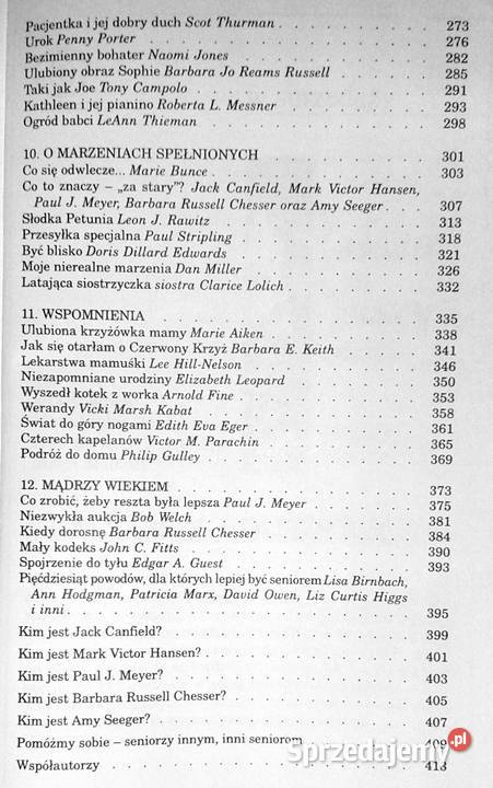 Balsam duszy seniora Jack Canfield Mark Victor Rok wydania 2002 lubelskie Chełm