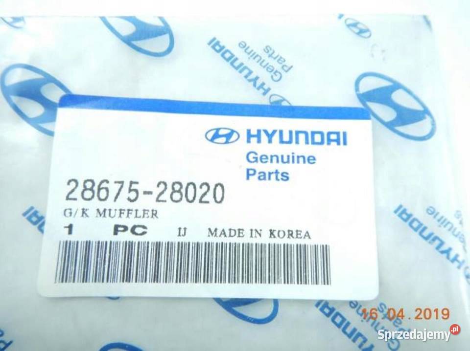 USZCZELKA WYDECHU HYUNDAI ACCENT GETZ 0205 13 osobowe Uszczelki szyb lubelskie