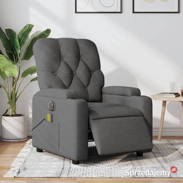 vidaXL Rozkładany fotel masujący elektryczny