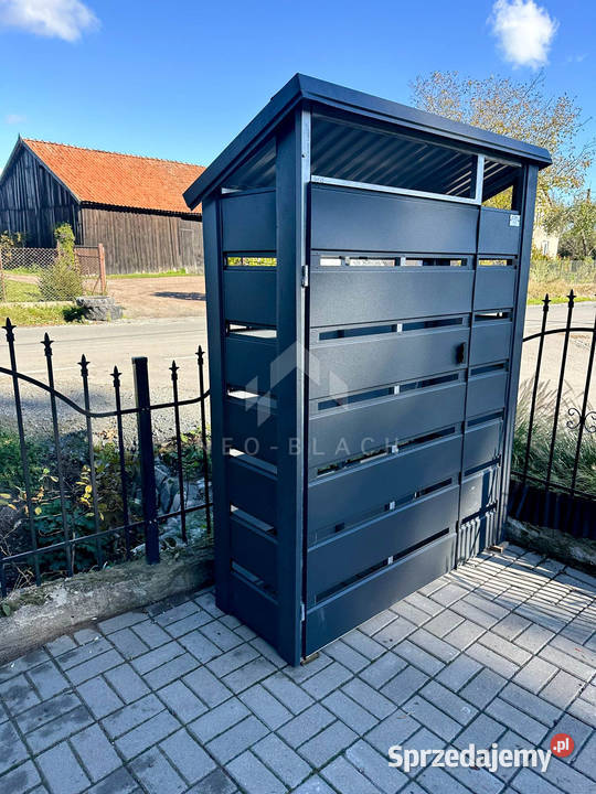 Wiata Śmietnikowa 130x40 Antracyt Dach spad w Altany i wiaty Poznań sprzedam