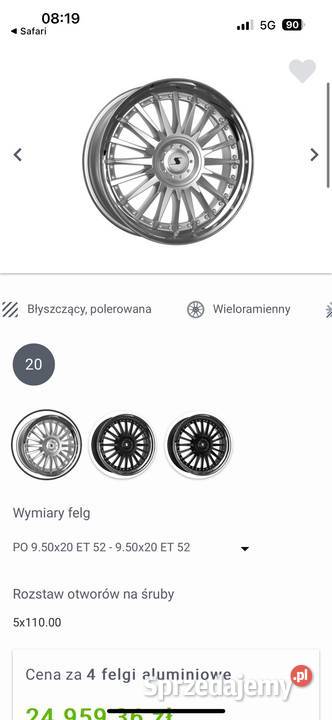 oryginalne skręcane felgi 20 schmidt revolution Góra Świętej Anny sprzedam