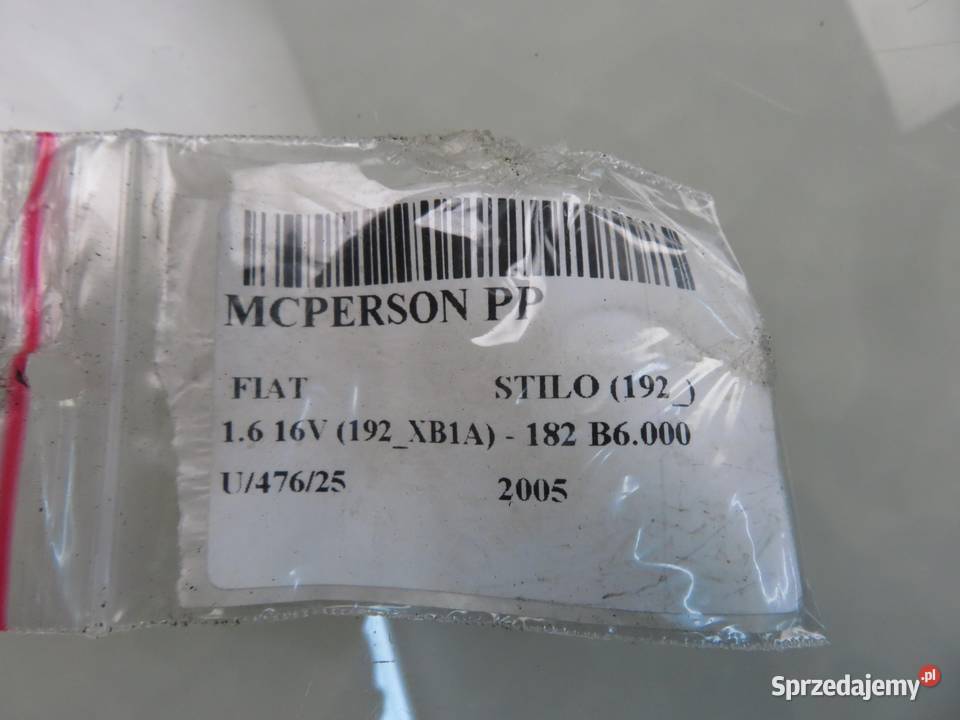 MCPERSON PRAWY PRZEDNI FIAT STILO 16 16V 103 182
