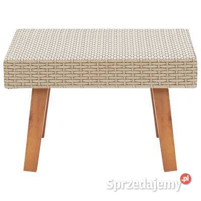 vidaXL Stolik kawowy do ogrodu rattan PE Warszawa