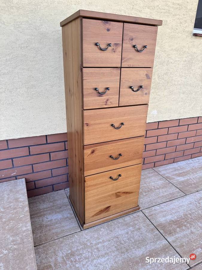 Szafka drewniana z szufladami Ikea Alve słupek Garwolin