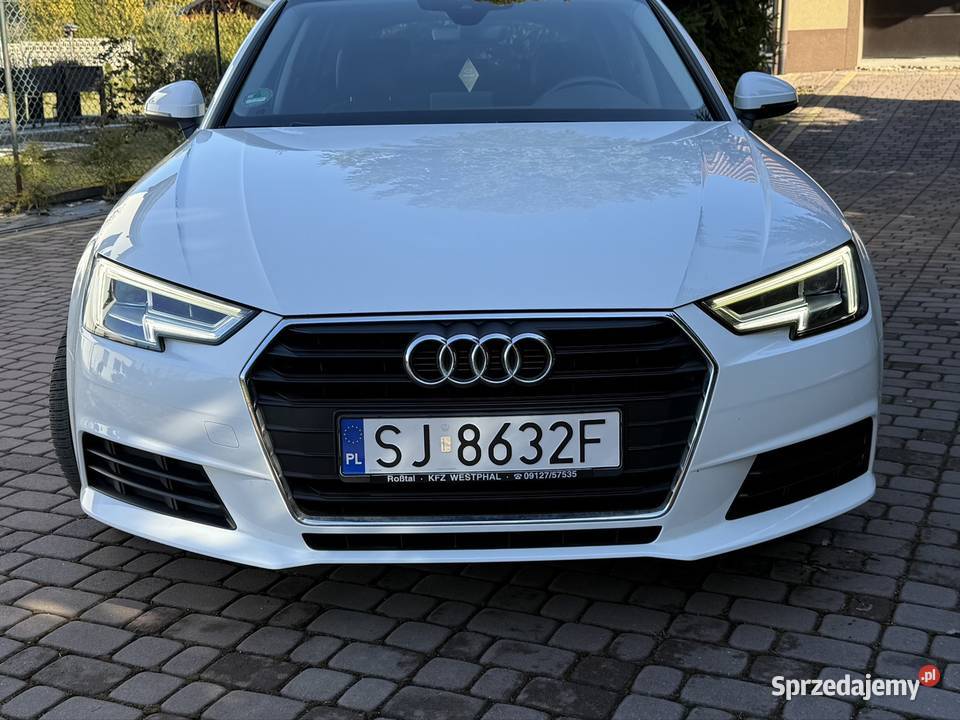Audi A4 B9 20 TDI 190 Piękna bezwypadkowa sztuka skórzana tapicerka śląskie Jaworzno