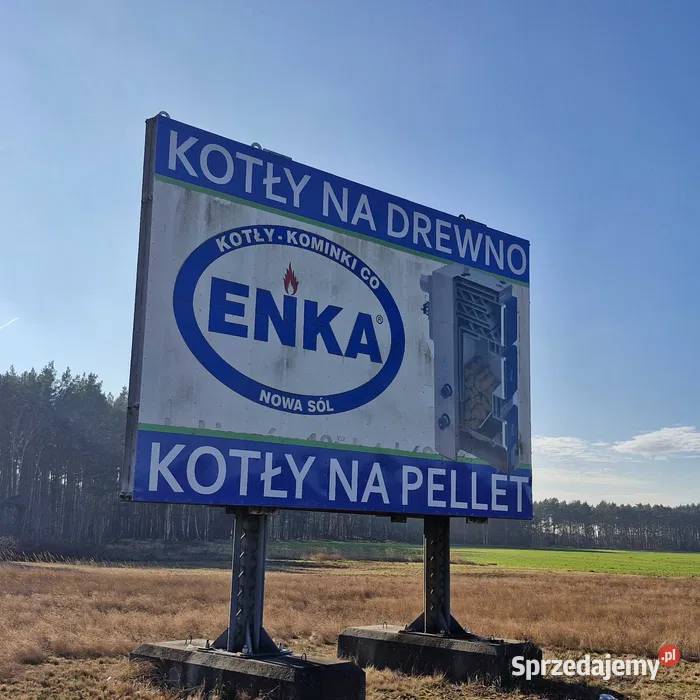 Konstrukcja stelaż bilbordu reklamy przydrożnej