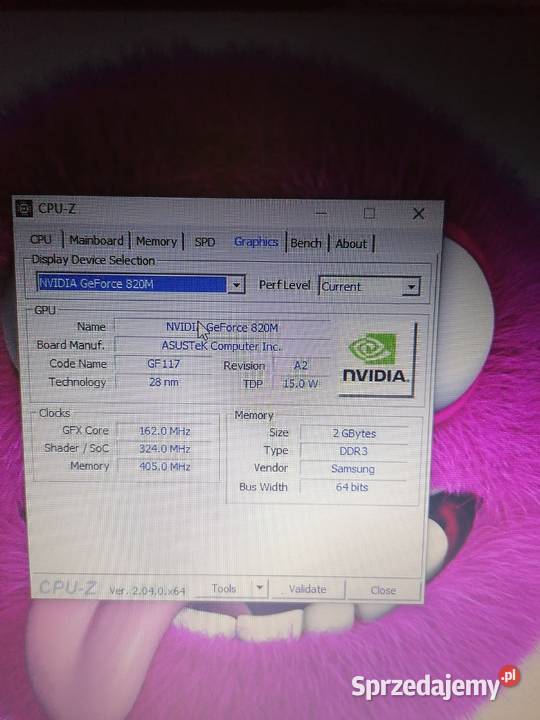 Laptop Asus FL550 Liczba rdzeni 2 Żywiec
