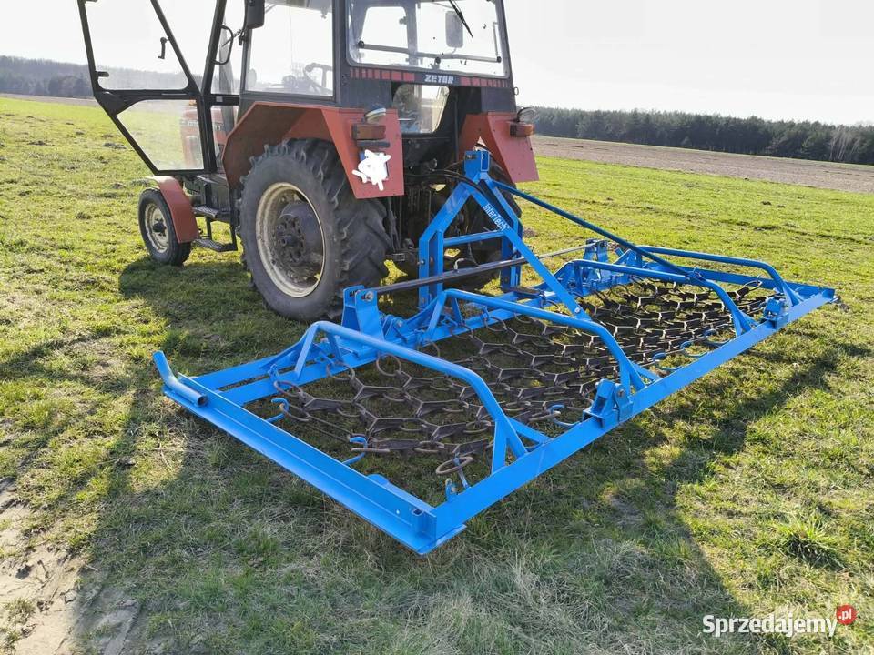 Włóka łąkowa Inter tech 4m hydraulicznie mazowieckie Grabów nad Pilicą