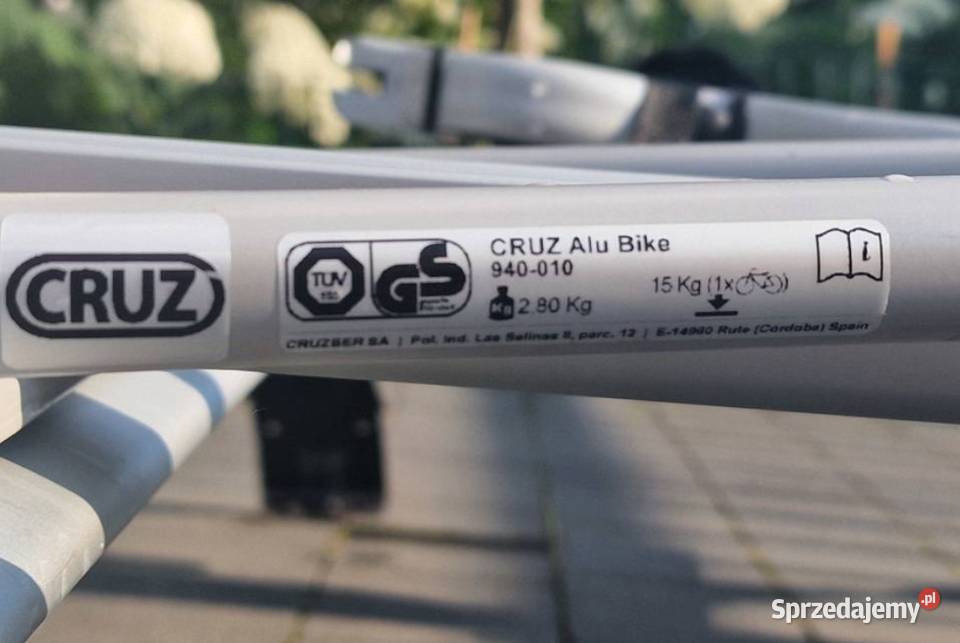Aluminiowy uchwyt rowerowy CRUZ AluBike CR Łódź