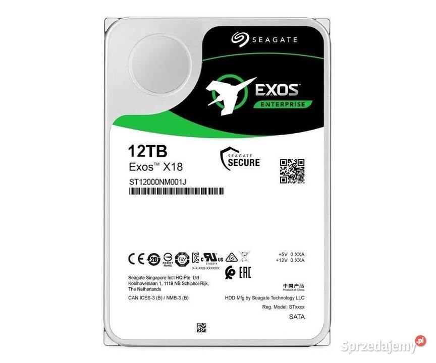 Nowy 35 dysk wewnętrzny Seagate EXOS X18 Radom sprzedam